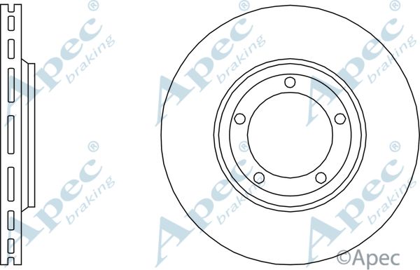 APEC BRAKING Тормозной диск DSK538